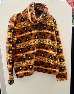 Tribal fuzzy sweater