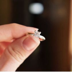 Engagement Ring - 14K White Gold!