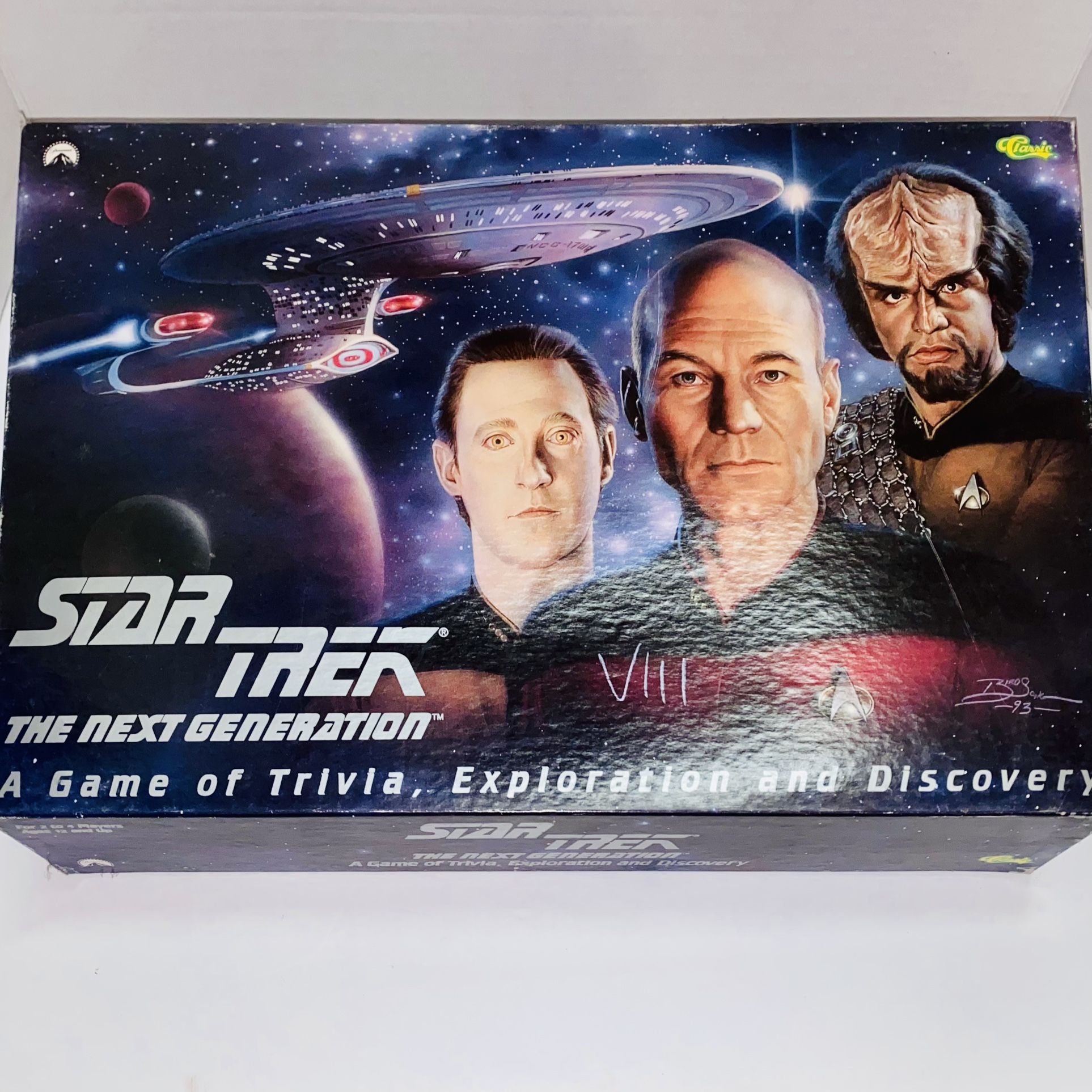 Vintage STAR TREK: THE NEXT GENERATION: Trivia Exploration Board Game Collectible