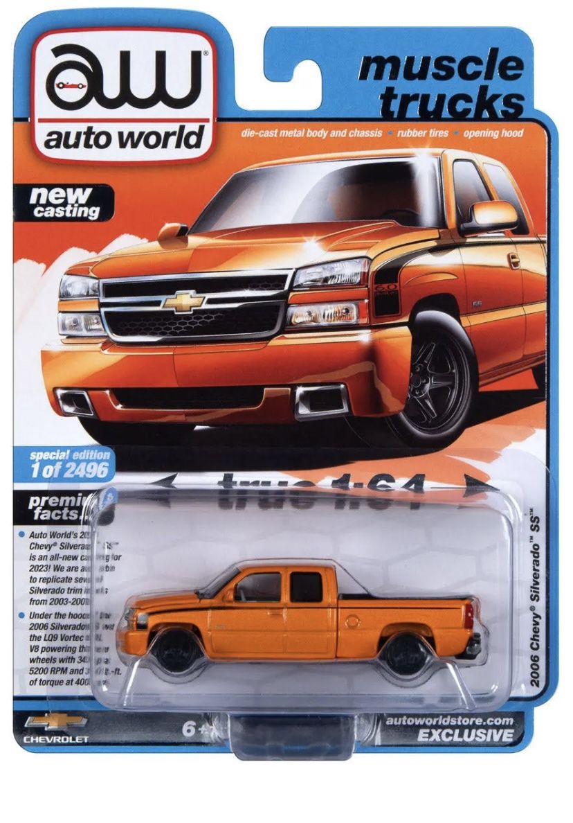 Auto World 2006 Chevy Silverado SS (AW Exclusive) 1:64 Scale Diecast