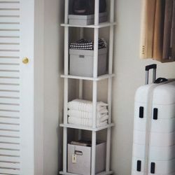 Furinno Turn N Tube 5 Tier Corner Square Rack Display Shelf