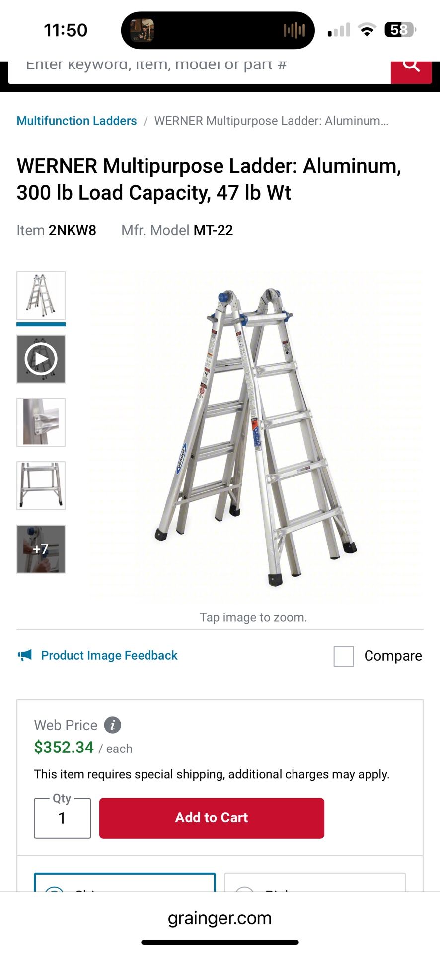 WERNER MUTLI PURPOSE LADDER