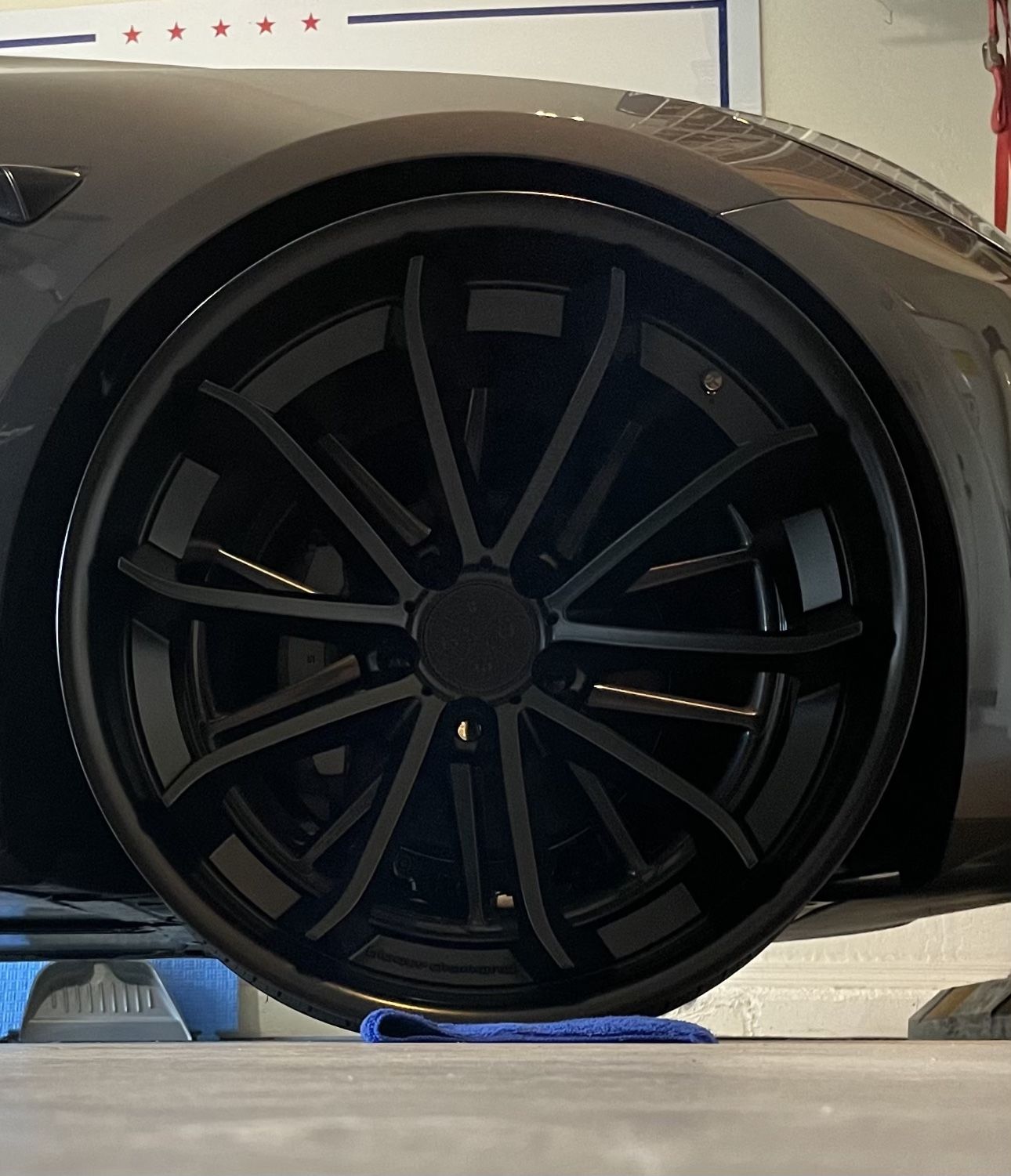 20" STAGGERED BLAQUE DIAMOND WHEELS BD-23 BLACK (Set Of 4)