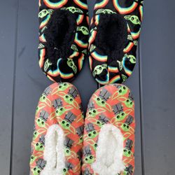 Star Wars The Mandalorian Women's Slipper Socks, 2-Pack, One Size