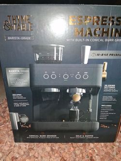 Thyme and Table Espresso Machine Brand new in the box never opened $180