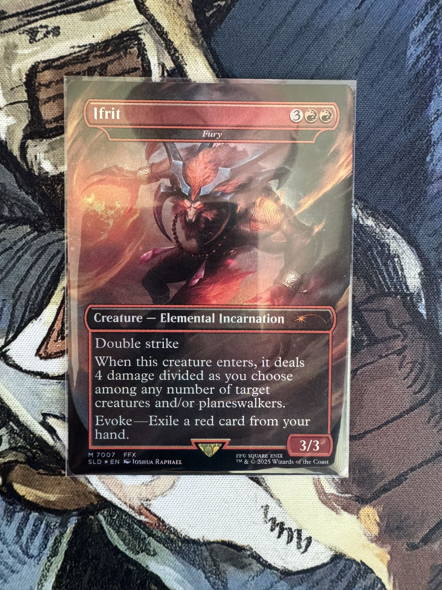 Fury as Ifrit (FOIL) NM MTG Final Fantasy Secret Lair Bonus Card