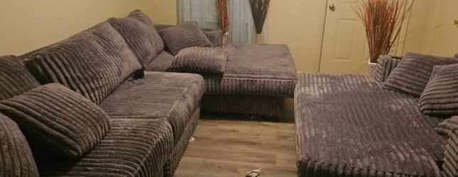 Corduroy sectional
