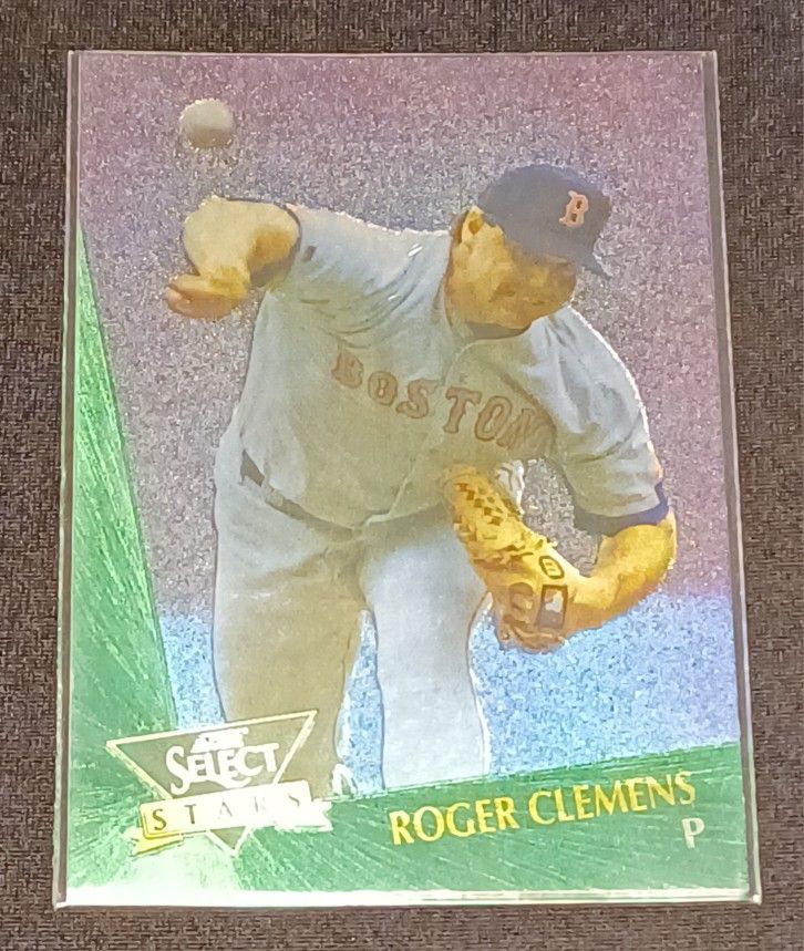 Roger Clemens Insert Card 1992 Boston Red Sox Select Stars