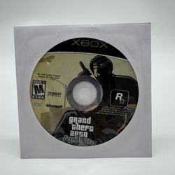 Grand Theft Auto: San Andreas GTA (Microsoft Xbox 2005) Disc Only Tested