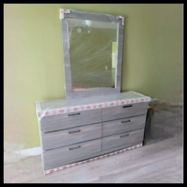 NEW DOUBLE DRESSER WITH MIRROR 🛠️ ASSEMBLED