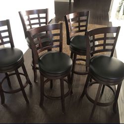 (3) 360-degree 29-inch Back Barstools (Cash Only)