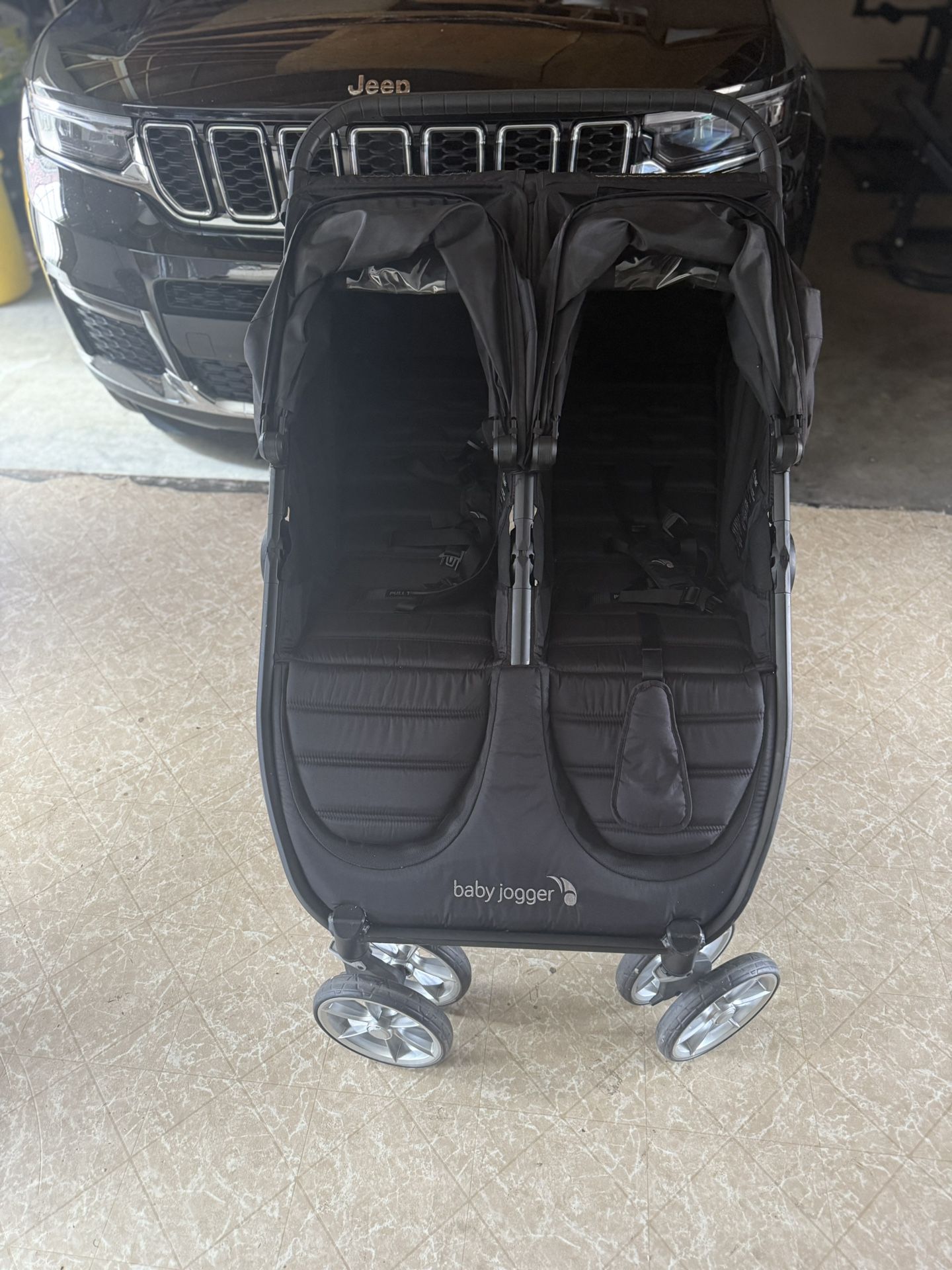Double Stroller , With Infant Bassinet Attachment  