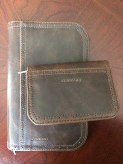 Leather Rolodex business card holders