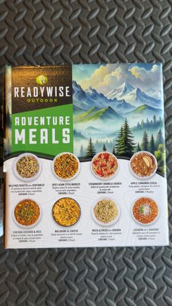 BRAND NEW 9 Backpacking  Meals  Dehydrated Variety Pack Unopened Factory Sealed Box