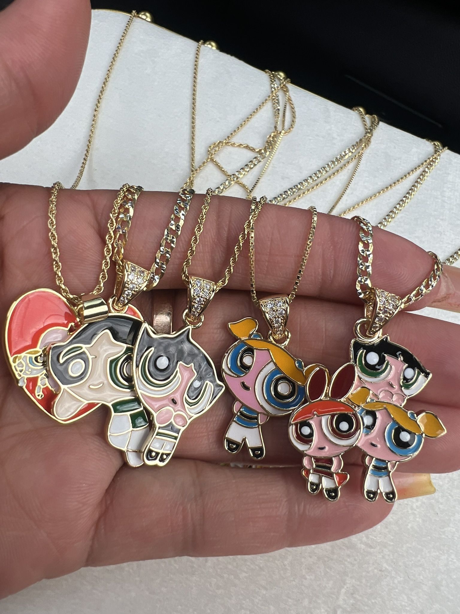 Pendant W Necklace Gold Plated