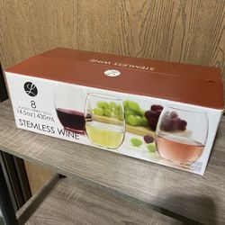 Stemless Wine Glass Set