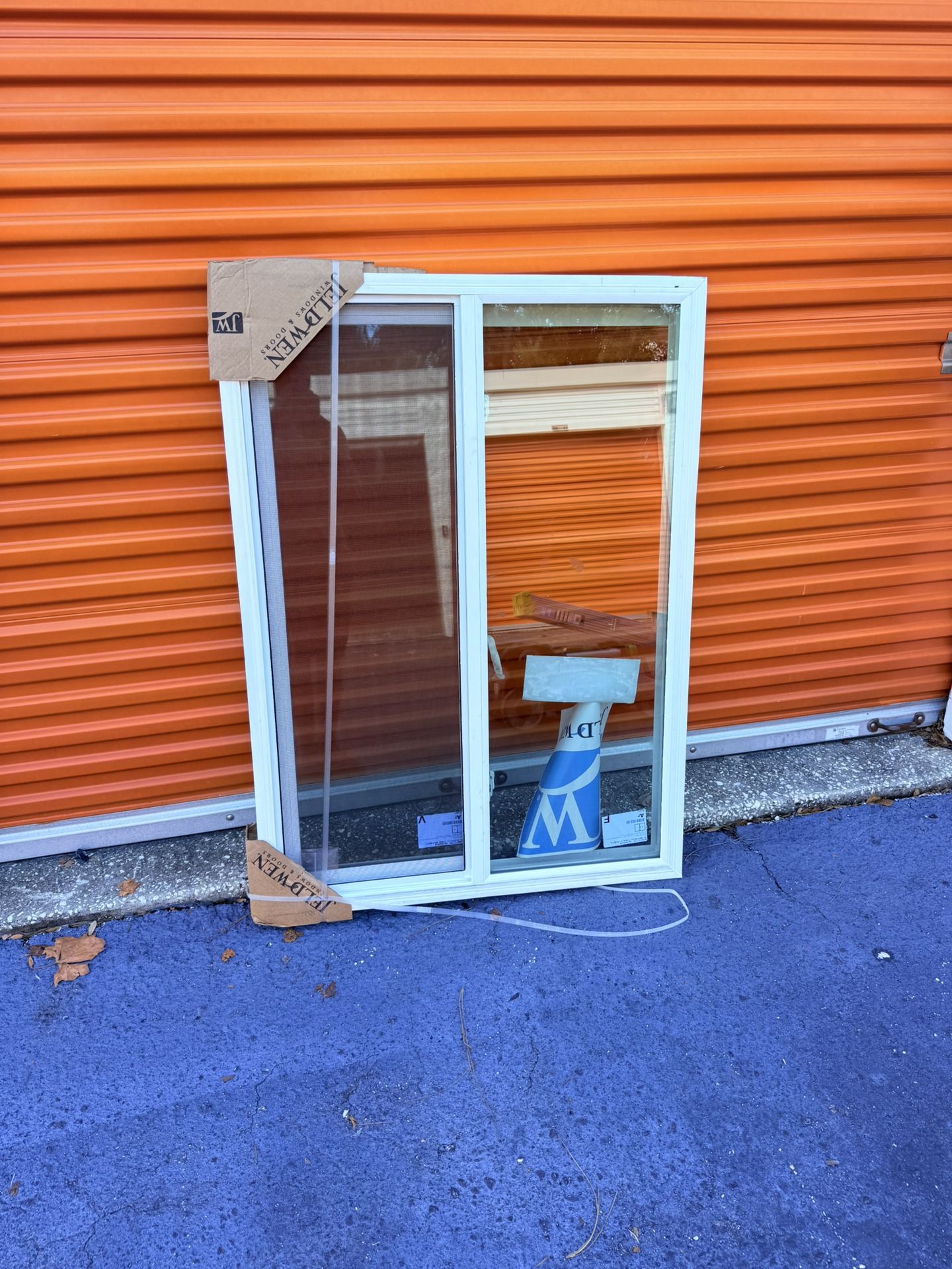 Builders Vinyl Sliding Window, Florida Flange (5/8"), 2 Panel FBC/DI-AAMA, W 35 1/2 X H 49 1/2