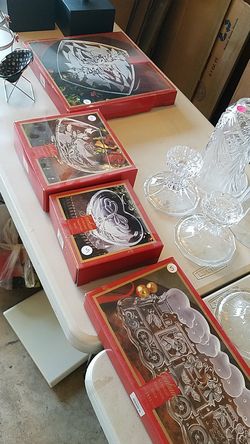 Crystal - Gorsham serving pieces