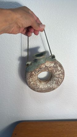 Malaysia Hand Made pottery / wall vase