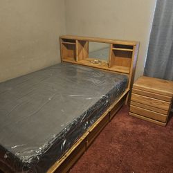 Full Size Captains Bed Set
