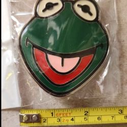 New Kermit The Frog Sesame Street Belt Buckle SHIPPING Available 