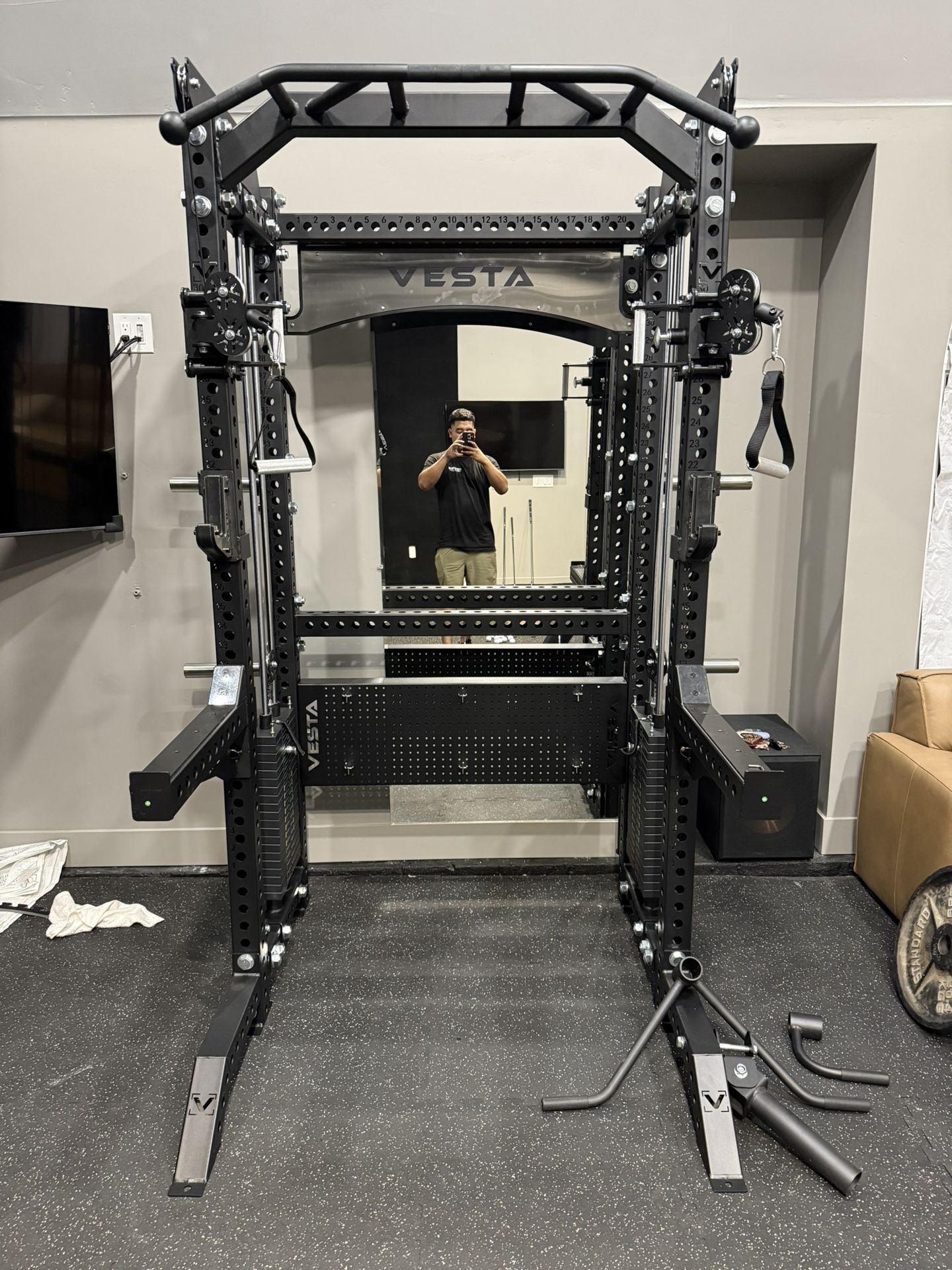 Vesta Fitness PRO SERIES 2-1 Ultimate Half Rack Functional Trainer/Gym Equipment/ Home Gym/ Fitness/ FREE DELIVERY 🚚