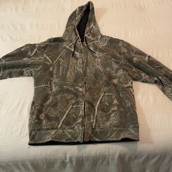 Men’s Lg Camo Zip Up Hoodie 