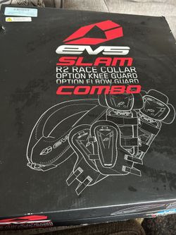 EVS SLAM R2 RACING COLLAR OPTION KNEE GUARD OPTION ELBOW GUARD COMBI