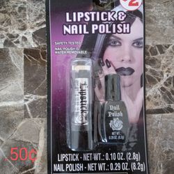 New! Halloween Lipstick & Polish .50¢ 