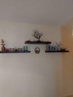 Custom wood shelves