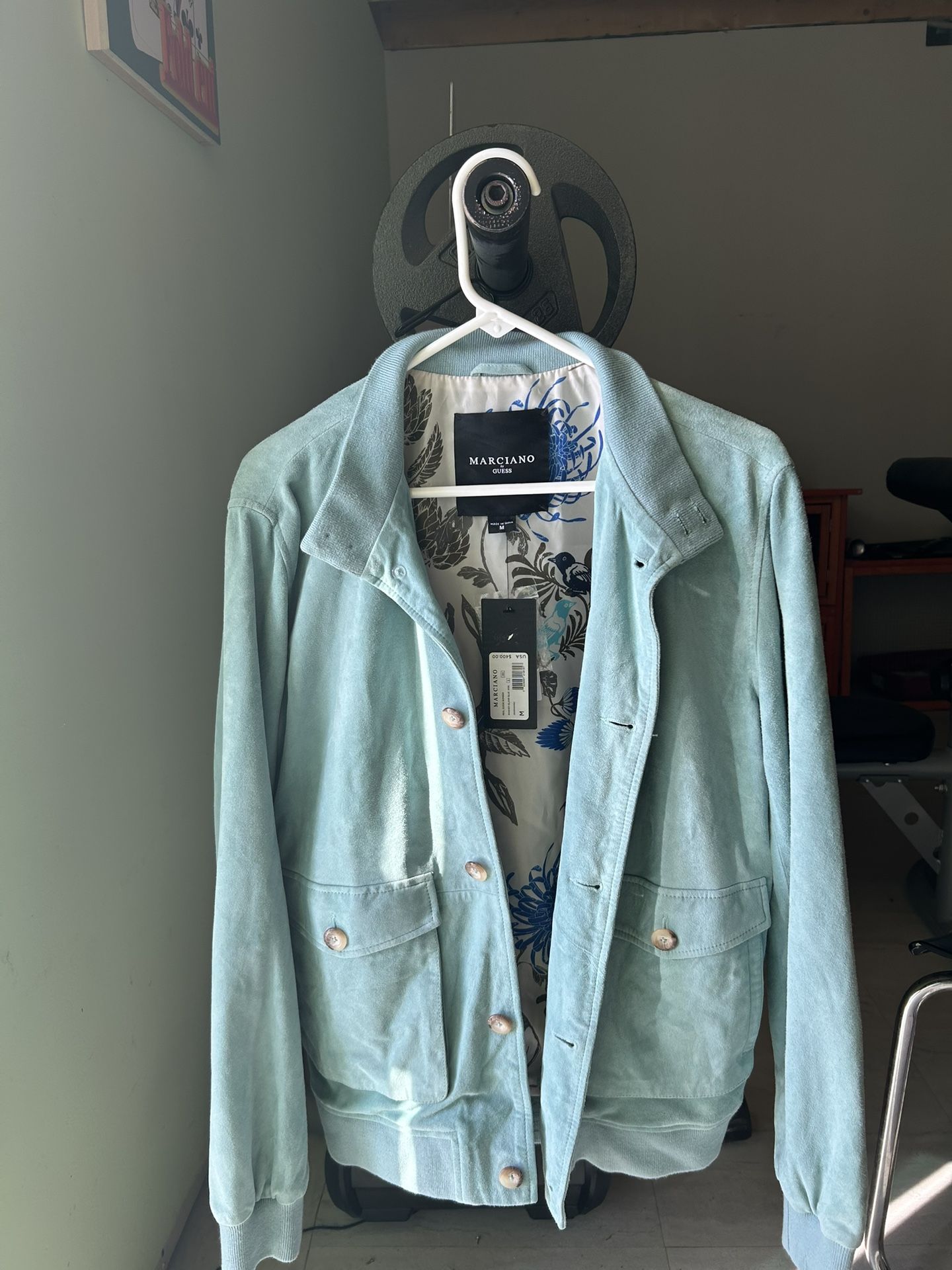Blue Suede Jacket MARCIANO By Guess