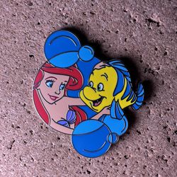 Disney Pin Ariel And Flounder Bubbles Starter Series The Little Mermaid 2024