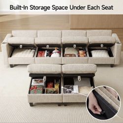 ποΈ Basically New Modular Cloud Couch (Storage, Chargers, & Cup Holders!)