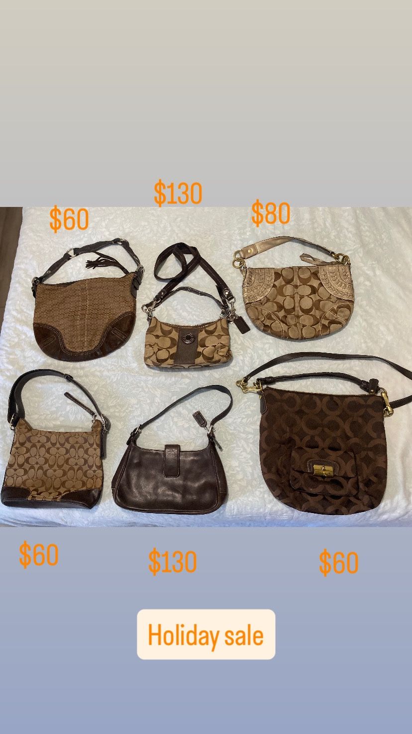 Brown coach purses