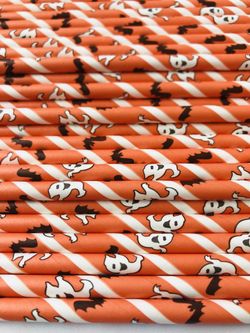 Halloween paper straws!