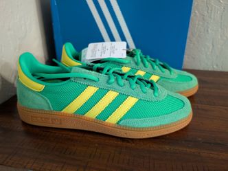 Adidas Handball Spezial Mens 5.5 Womens 6.5 - Energy Green/Pure Sulfur/Gum