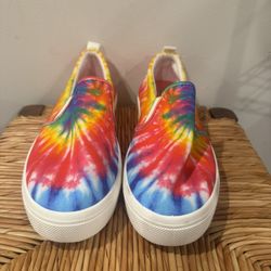 Men’s Sketchers Colorful Tie-Dye Slip-On Shoes Size 9.5