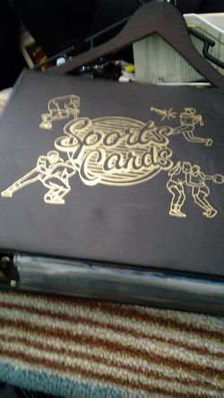 Binder of 1985 baseball cards