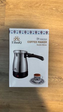 Brand New EthniQ Electric Turkish Coffee Maker - Quick Brew (800W)