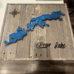 Prior Lake Wood Wall hanging