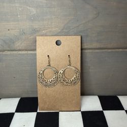 Gold Tone Filigree Earrings