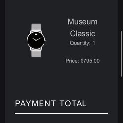 Men’s Movado museum Classic