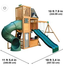 KidKraft Wooden Swing Set Playset