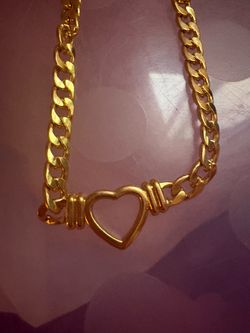 Heart chain necklace