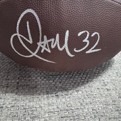 Jamal Anderson Signed Autograph Wilson Football - Beckett - Atlanta Falcons