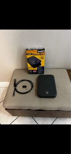 SnapSafe Large Lock Box with Cable and Keys
