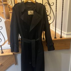 Men’s Burberry Black Long Trench Coat
