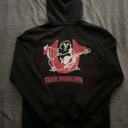 Overlap Buddha Logo Zip Up Hoodie