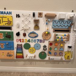 Large Wooden Busy Board