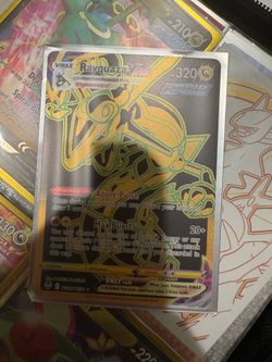 Pokemon Rayquaza Vmax Secret gold